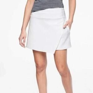 Athleta Womens White Volley Fully Lined Skort Size S Tennis Pickleball